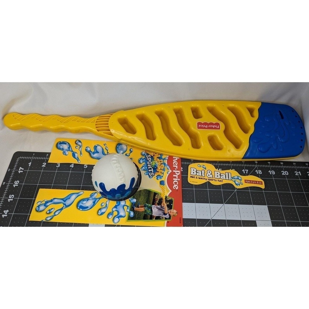 Fisher Price Splash Sport Bat and Ball Playset 72836 1998